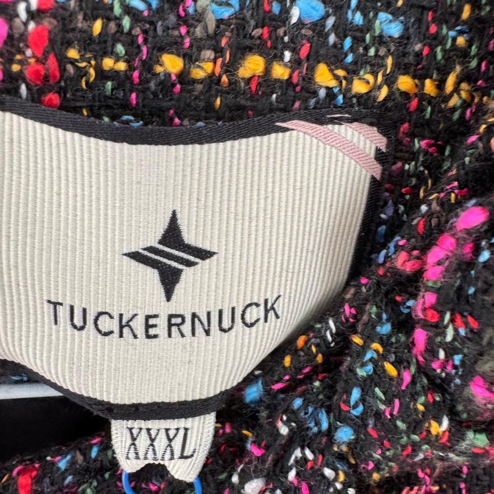 Tuckernuck Multicolor Tweed Mini Dress with Pearl Pocket Trim - Picture 2 of 2